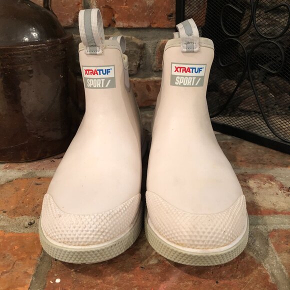 Xtratuf Men's 6 Inch Ankle Deck Boot Sport Off White Size 11 - Picture 3 of 8